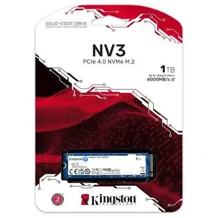 SSD M.2 NVME 2280 KINGSTON 1TB NV3 GEN4 - 6000MBS