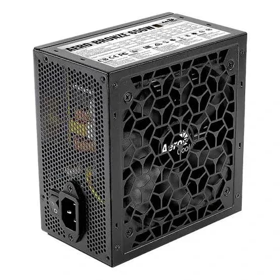 FUENTE AEROCOOL 650W REALES AERO 80PLUS BRONCE