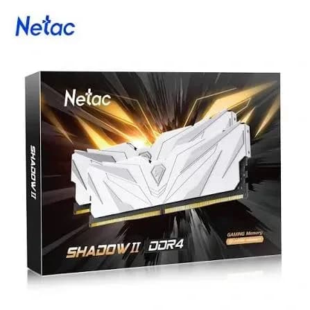 MEMORIA DDR4 32GB (2X16GB) 3200MHZ NETAC SHADOW II BLANCA